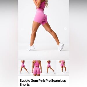 NVGTN Bubble Gum Pink Pro Seamless Shorts